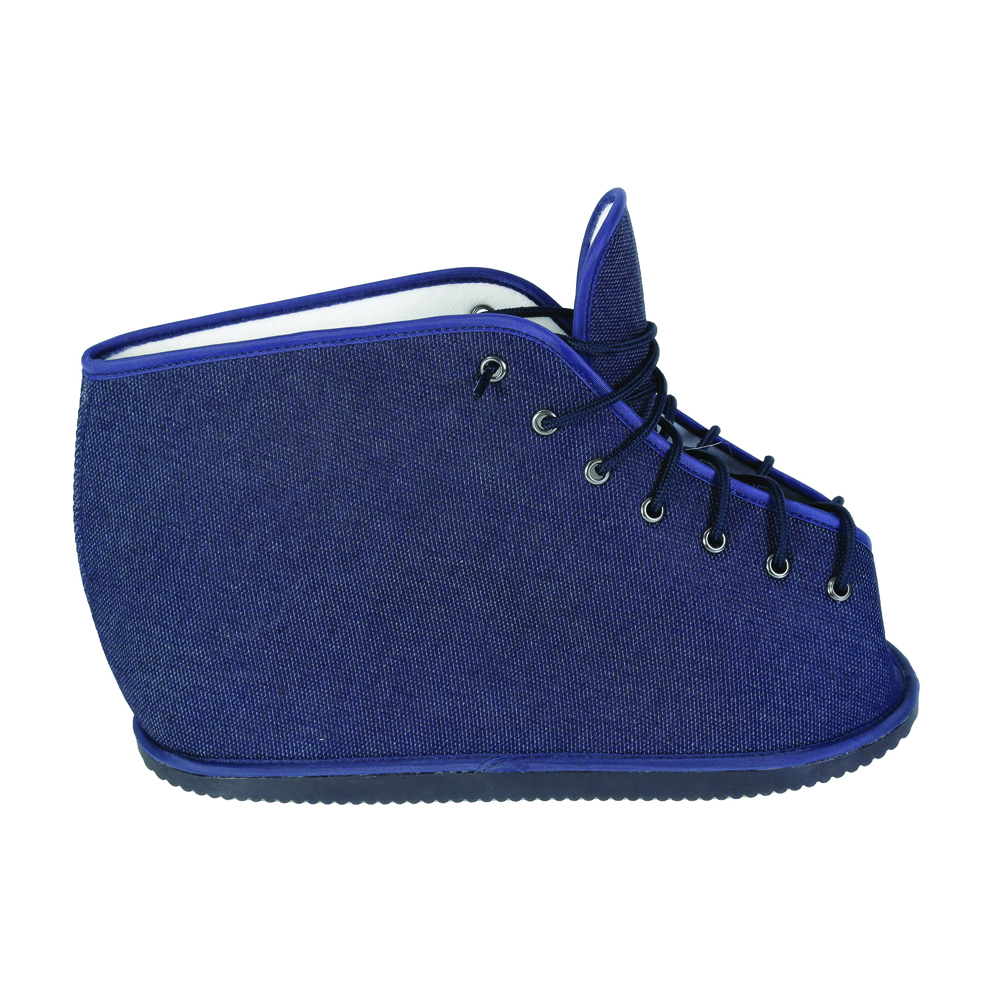 Post-operative footwear - Mopedia 4usoft Orthopedic Shoe Post-operative Cast Cover In Ambidextrous Denim Fabric With Laces