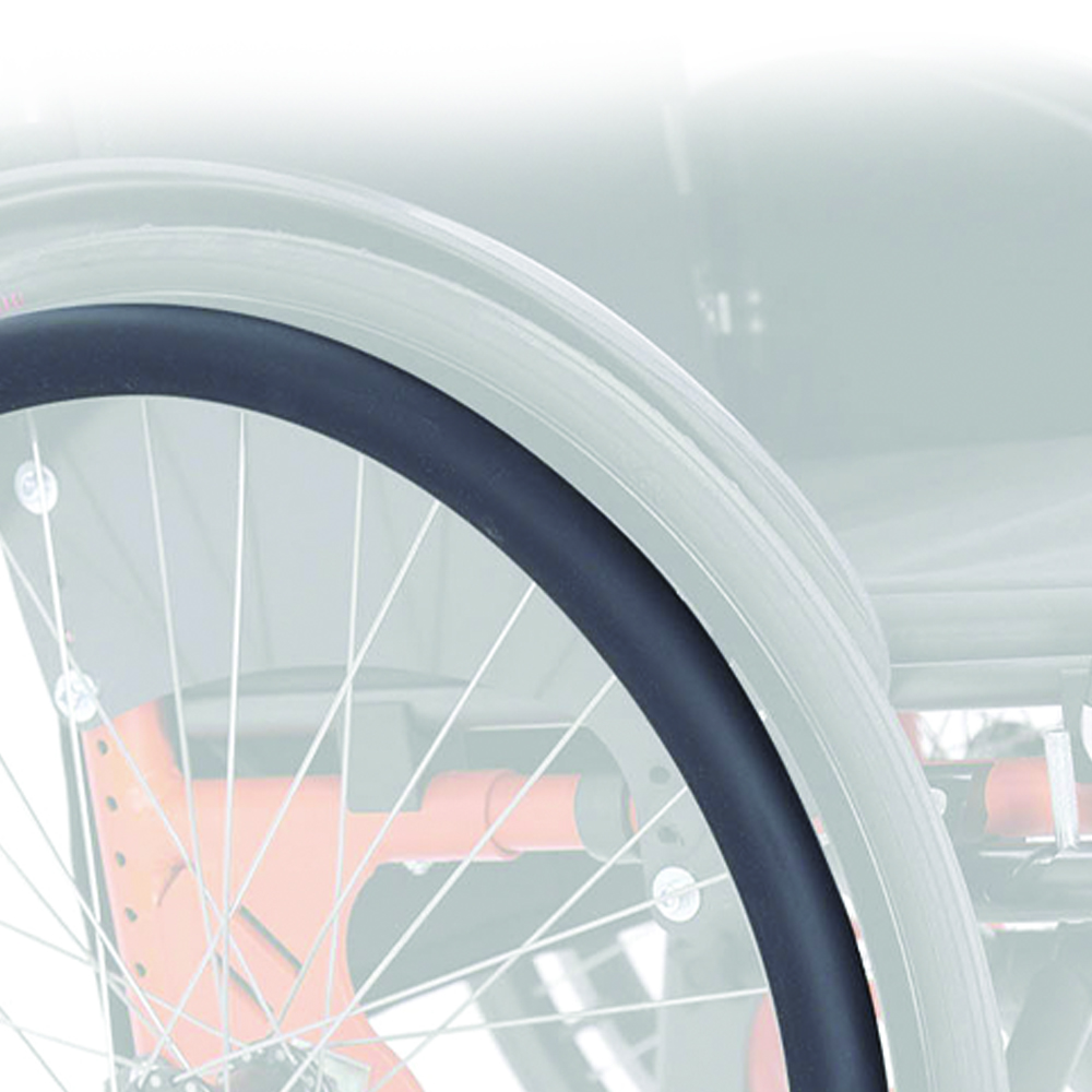 Wheelchair Accessories and Spare Parts - Ardea One Pair Of Self-propelled Rings Supergrip Wheels For Atmos Cla200 Wheelchair