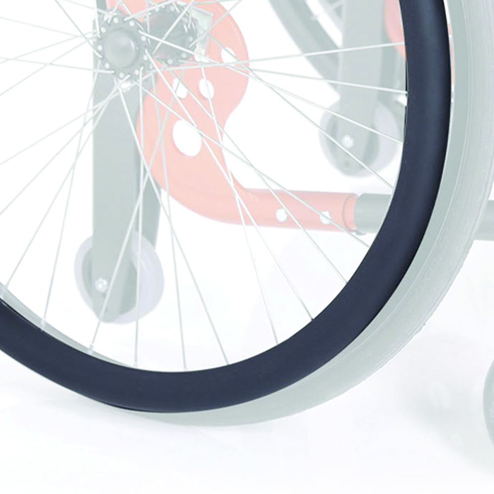 Wheelchair Accessories and Spare Parts - Ardea One Pair Of Self-propelled Rings Supergrip Wheels For Atmos Cla200 Wheelchair