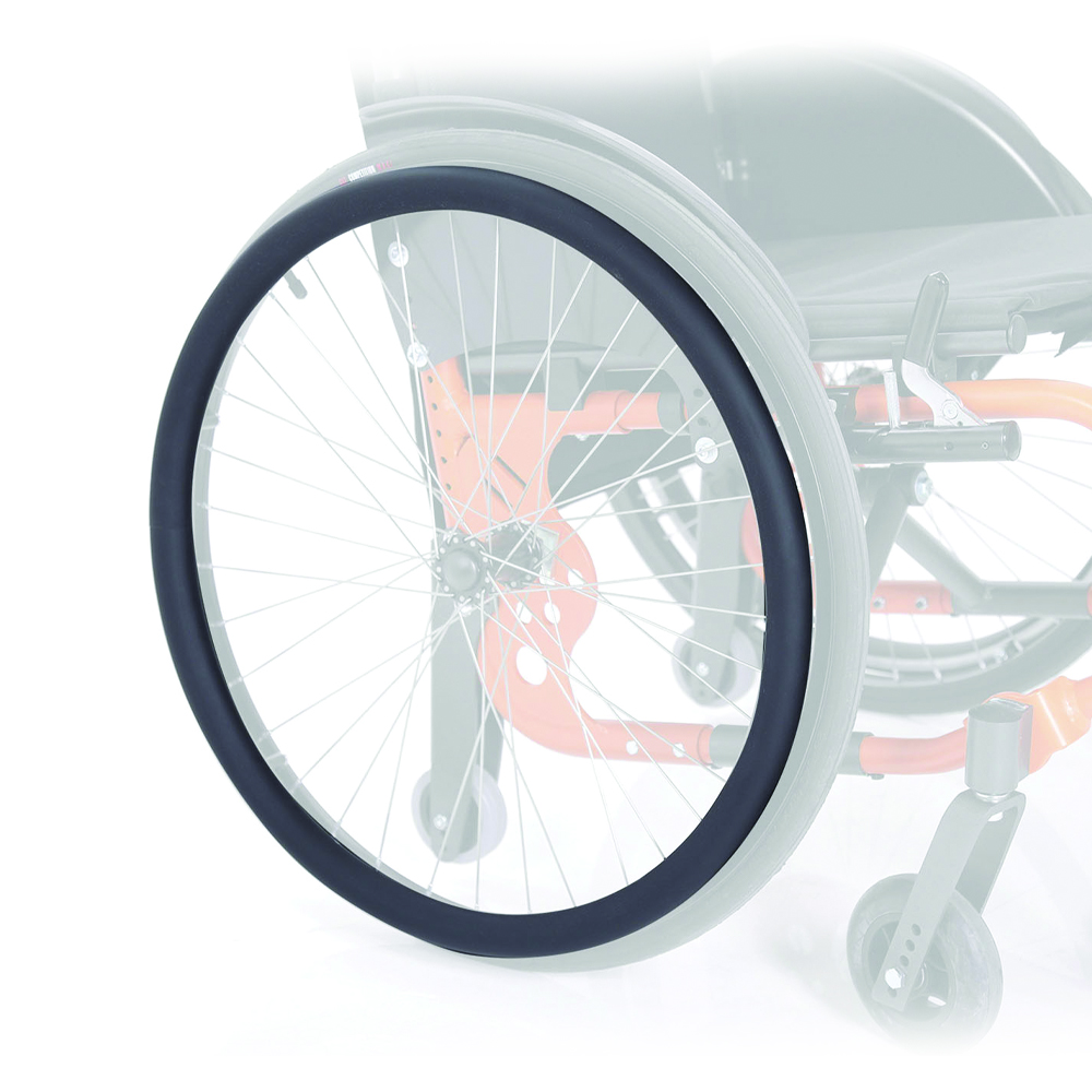 Wheelchair Accessories and Spare Parts - Ardea One Pair Of Self-propelled Rings Supergrip Wheels For Atmos Cla200 Wheelchair