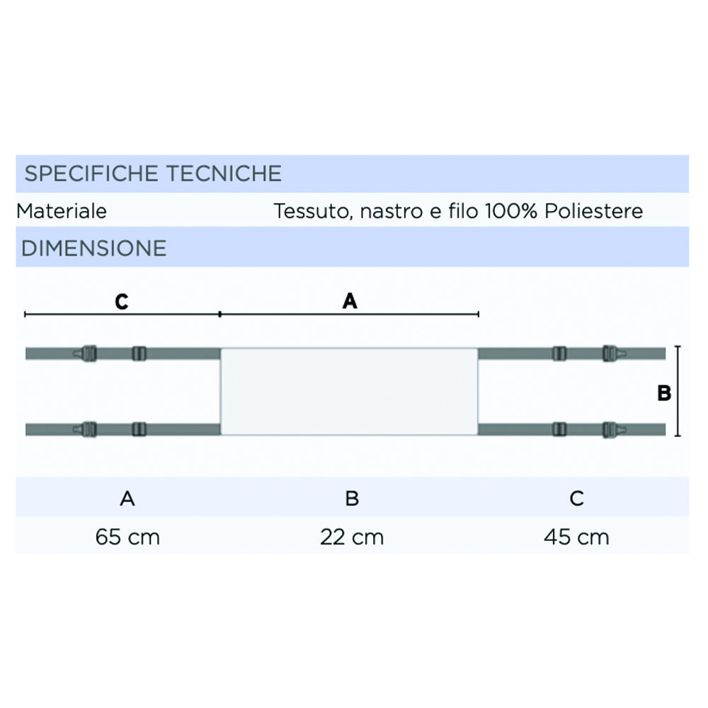 Slings for patient lifters - Mopedia Imbracatura Deambulazione Per Sollevatore Disabili Muevo Senza Poggiatesta	