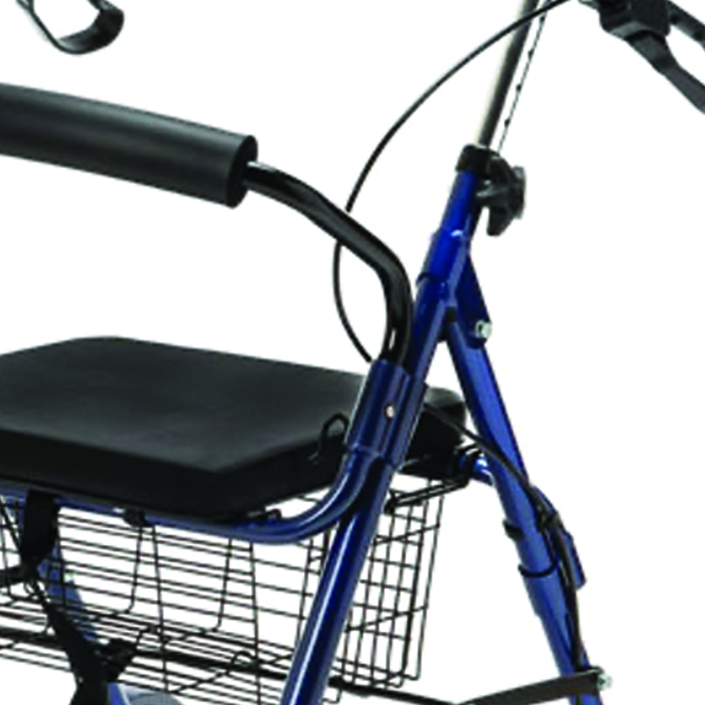 Rollator Walkers - KSP Ca882l Folding Rollator Walker For Elderly Disabled 4 Wheels