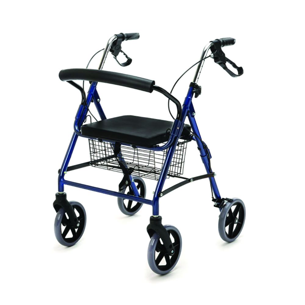 Rollator Walkers - KSP Ca882l Folding Rollator Walker For Elderly Disabled 4 Wheels
