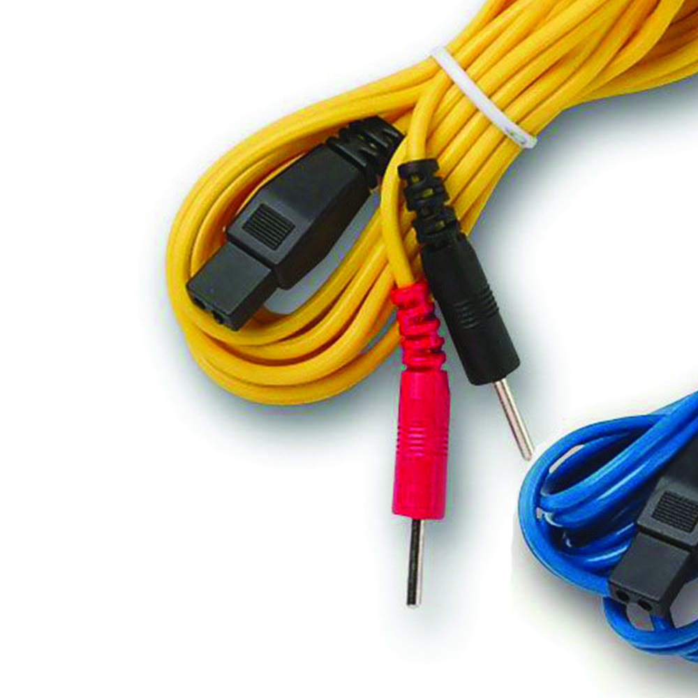 Electrostimulators Accessories - I-Tech Blue/yellow Electrostimulation Cable For Mio-care 2pcs