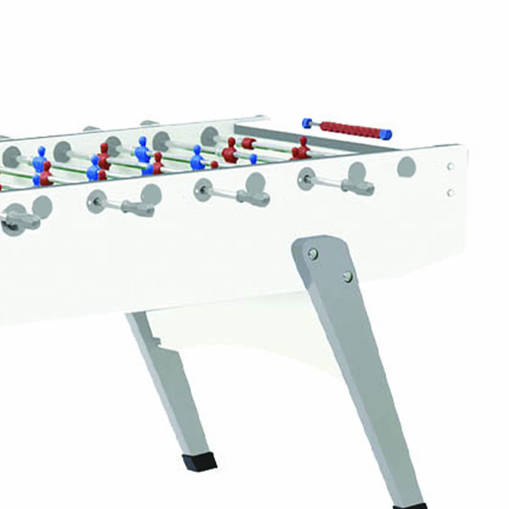 Indoor football table - Garlando Calciobalilla Biliardino Xxl Pure White Otto Giocatori Aste Rientranti Campo Lungo