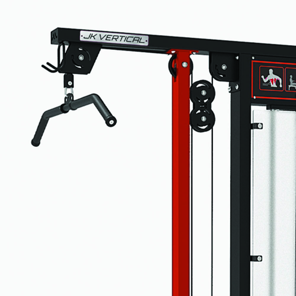Multifunction Stations - JK Fitness Jkv 2 In 1 Multifunction Station Combo Lat Machine/pulley Row Weight Stack 100kg