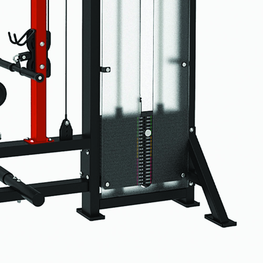 Multifunction Stations - JK Fitness Jkv 2 In 1 Multifunction Station Combo Lat Machine/pulley Row Weight Stack 100kg