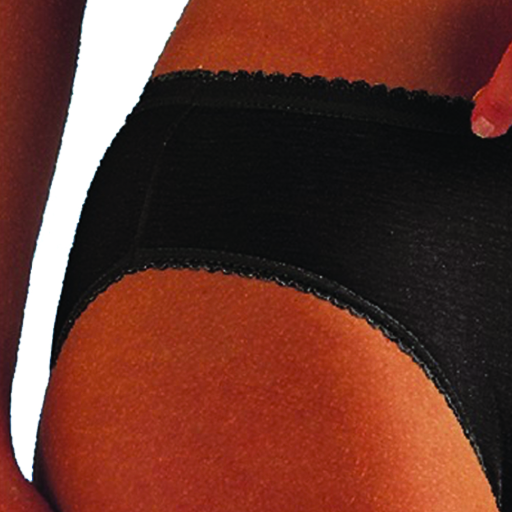 Incontinence/periodic panties - Scudotex Periodic Menstrual Cycle Absorbent Panty Liberty Cotton Black