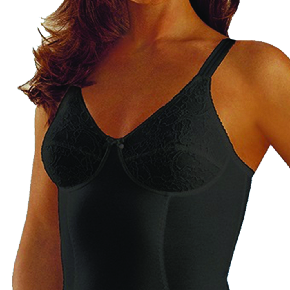 Modelers and Body - Scudotex Silhouette Classic Short C-cup Bodysuit Black