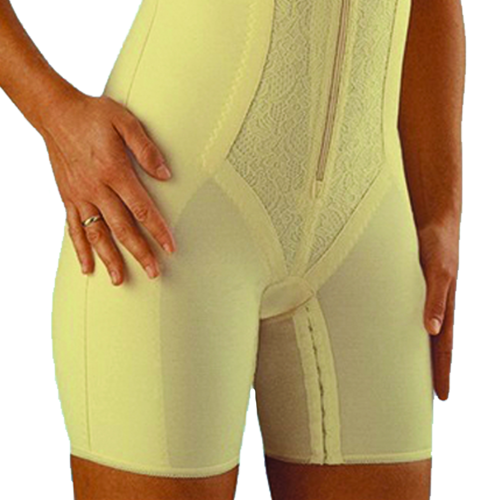 Modelers and Body - Scudotex Body Shaper Cotton Confort Bermuda + Zipper Cup C Champagne