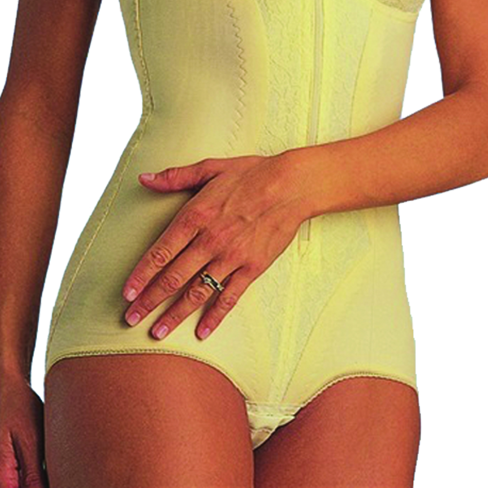 Modelers and Body - Scudotex Cotton Confort Body Shaper With Zip Cup B Champagne