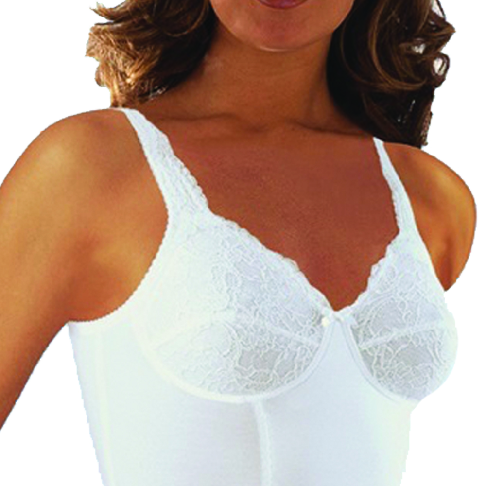 Modelers and Body - Scudotex Silhouette Charme Lace Short C-cup Bodysuit White