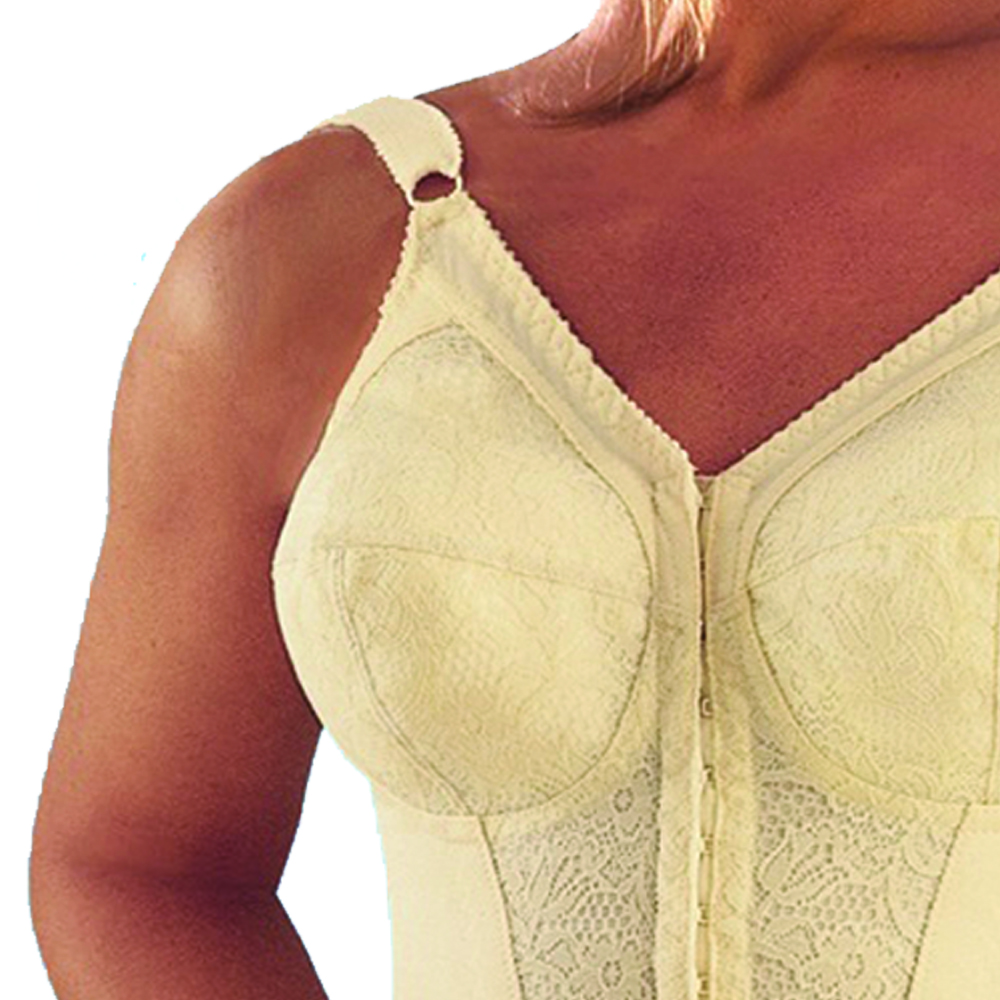 Bras - Scudotex Plus Size Bustier Bra C Cup Champagne