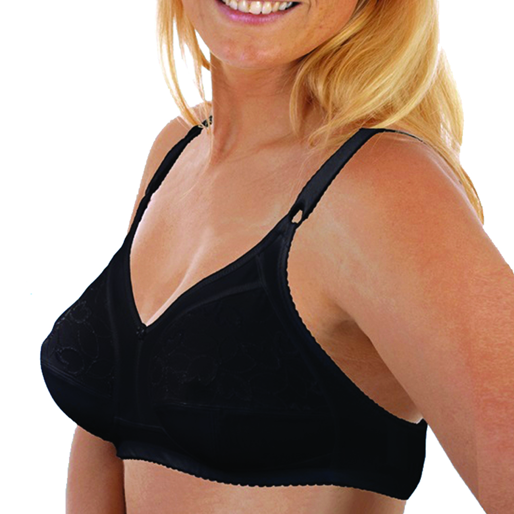 Bras - Scudotex Athena Plus Size Classic Bra D Cup Black