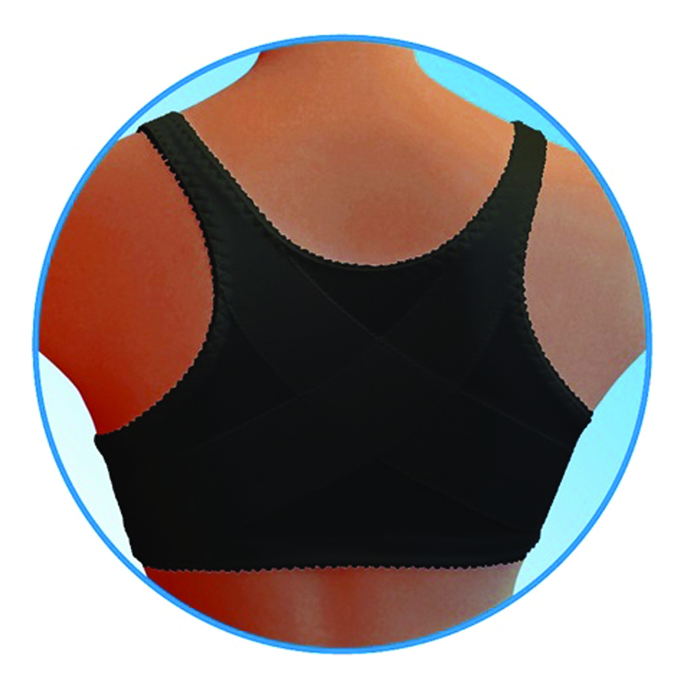 Bras - Scudotex Plus Size C Cup Back Straightener Bra Black