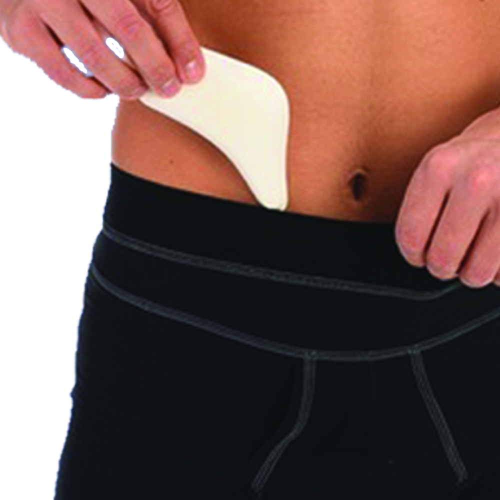Hernia briefs and belts - Scudotex Black Open Inguinal Hernia Containment Boxer With Pelote
