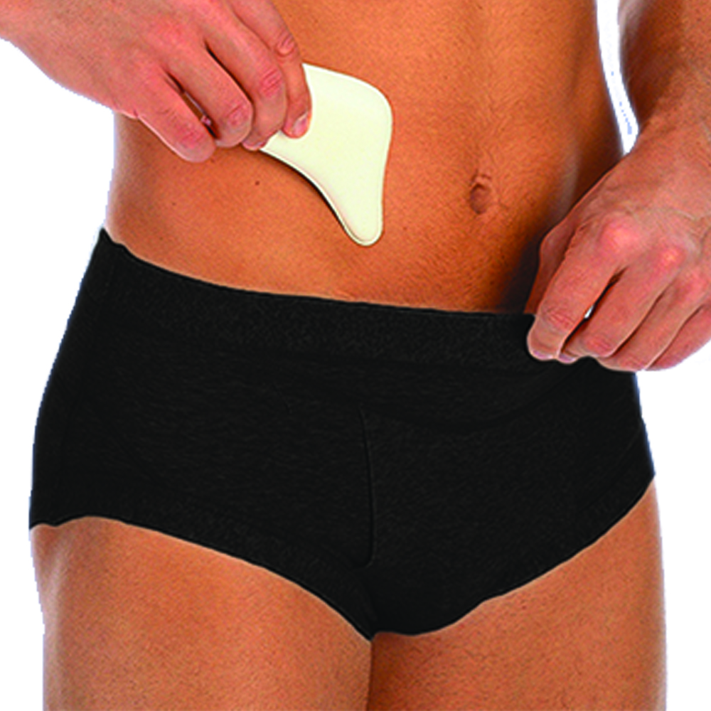 Hernia briefs and belts - Scudotex Low Waist Inguinal Hernia Support Briefs Black
