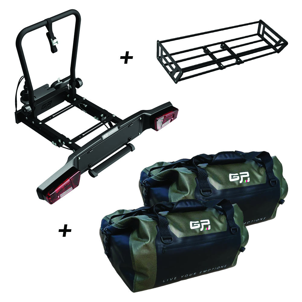 Towbar box - GP Saturn Pandora Tow Bar Carrier With Two Mimas Bags