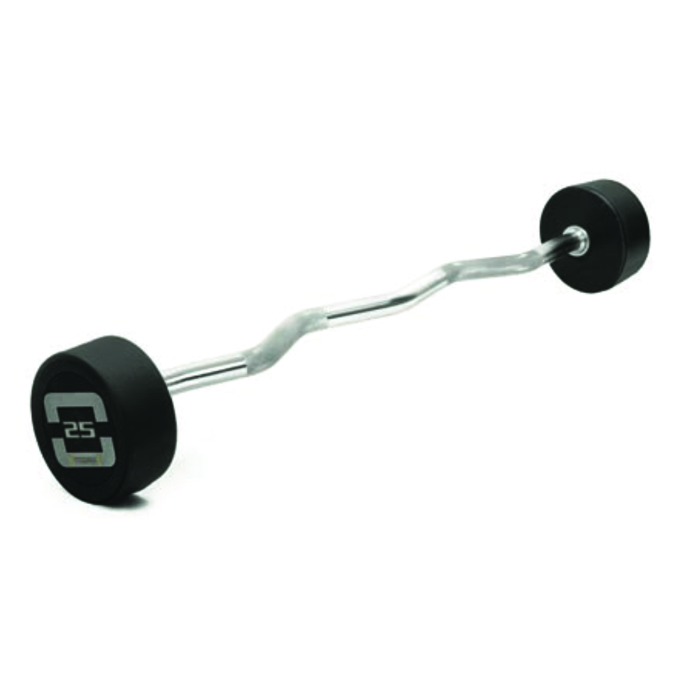 Barbells - Toorx Preloaded Contoured Barbell Gym Training