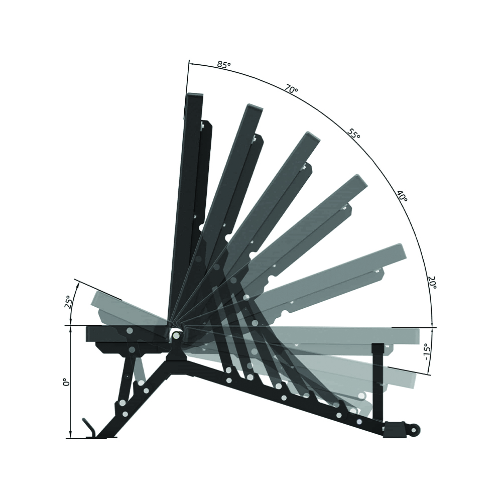 Gymnastic Benches - Toorx Adjustable Bench Wbx 700 Muscle Training