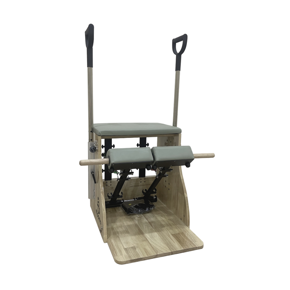 Pilates Machines - Mooma Ergonomic Chair Cardio Aerobic Pilates Seat With Grips And Pedals