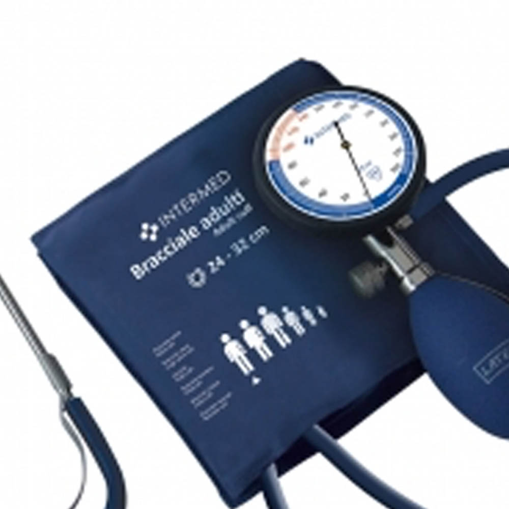 Sphygmomanometers/blood pressure monitors - Intermed Aneroid Sphygmomanometer With Stethoscope Antishock Chassis