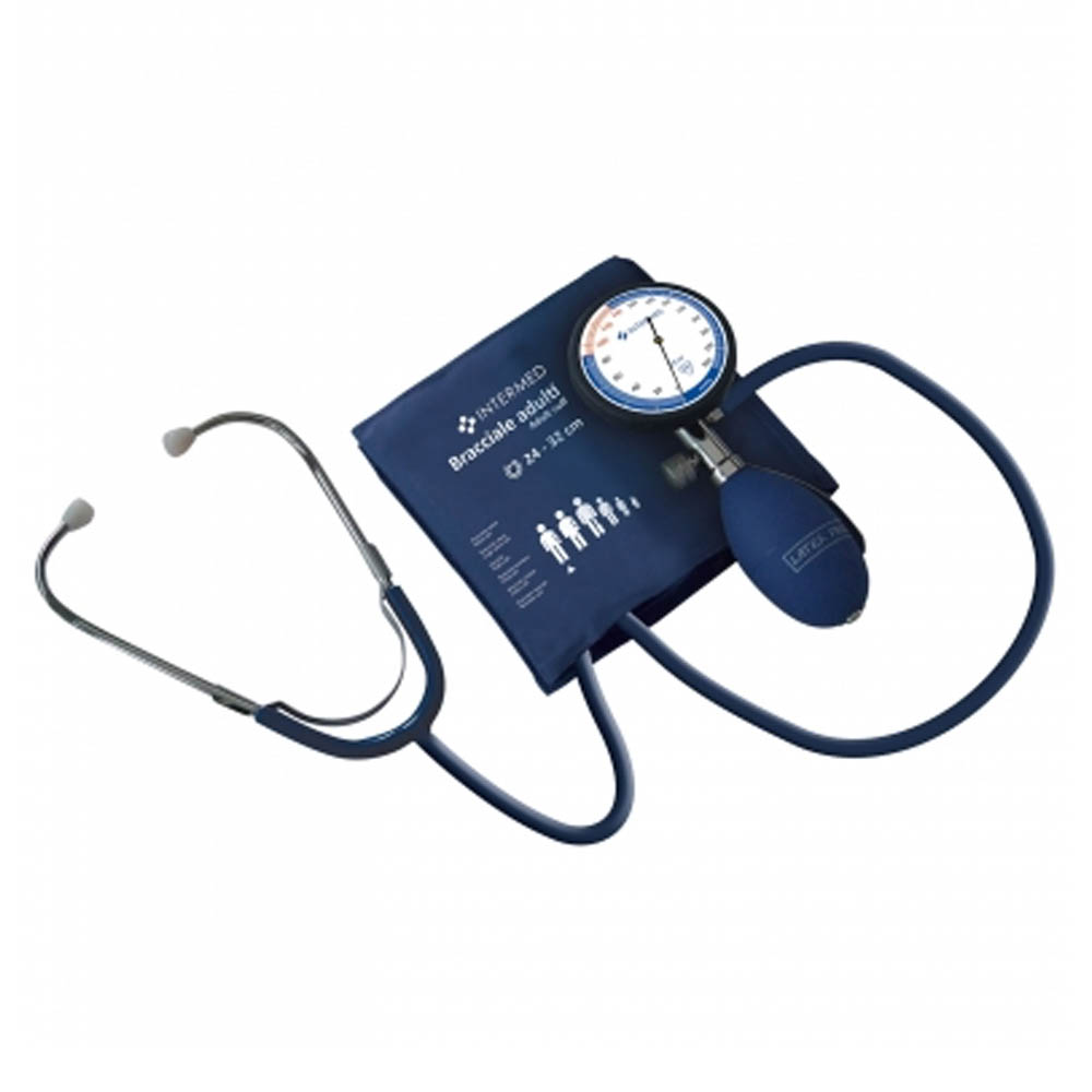 Sphygmomanometers/blood pressure monitors - Intermed Aneroid Sphygmomanometer With Stethoscope Antishock Chassis