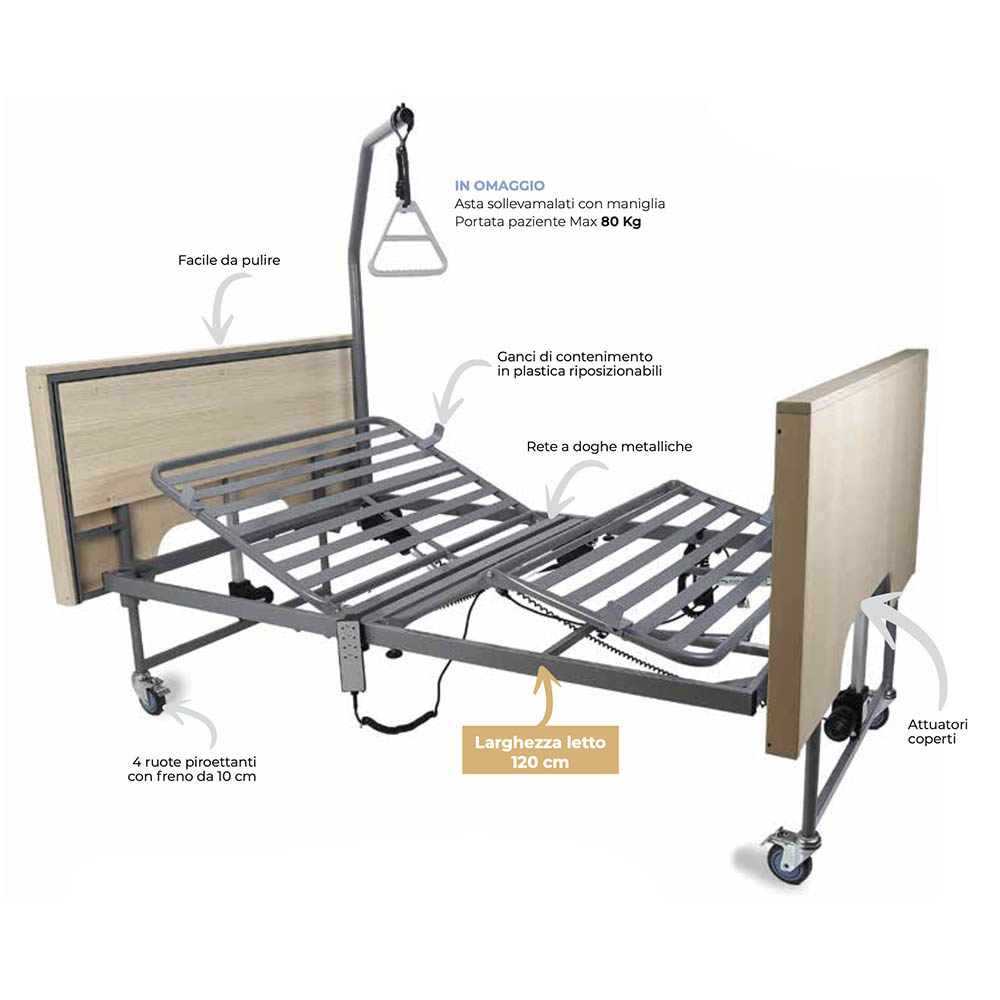 Inpatient beds - Mopedia Magnolia 120 Electric Orthopedic Disabled Hospital Bed With 3 Joints