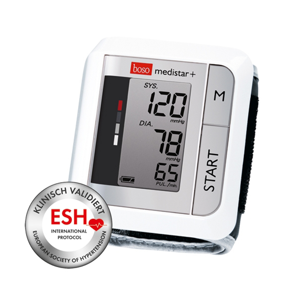 Sphygmomanometers/blood pressure monitors - Boso Medistar+ Electronic Wrist Blood Pressure Monitor