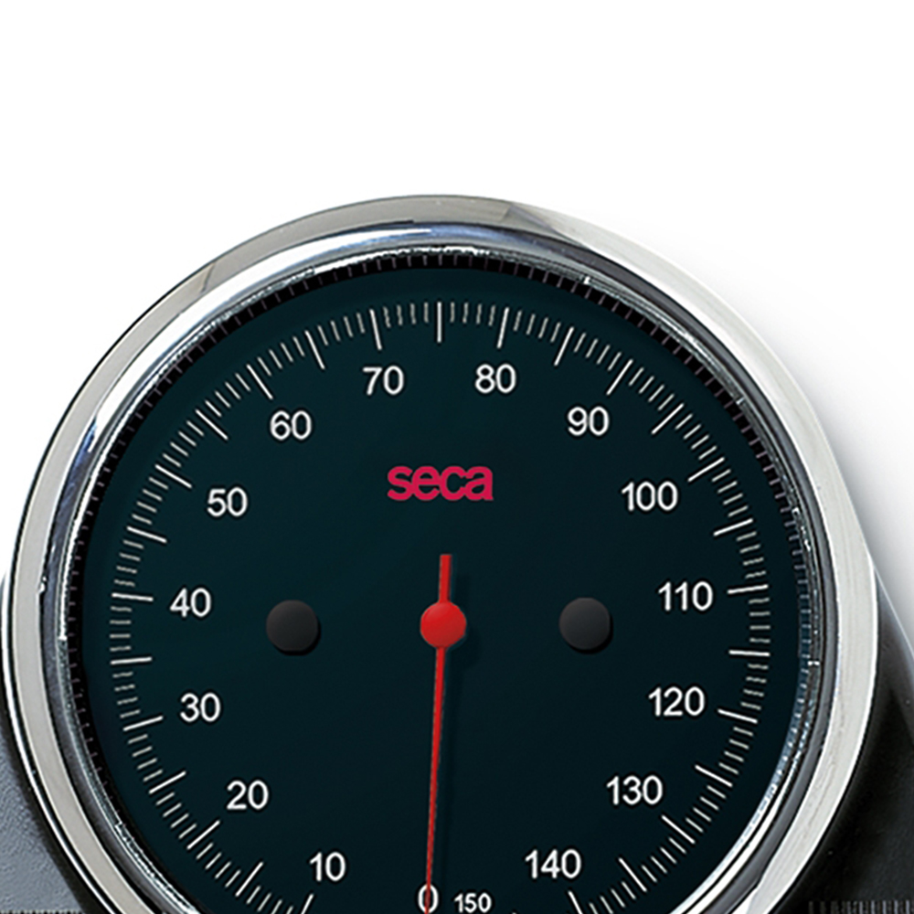 Scales - Seca 760/n Mechanical Floor Scale, White, Black Mat