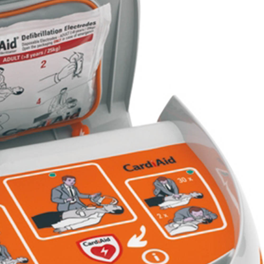 Defibrillators - Intermed Cardiaid Semi-automatic Defibrillator With Adult Paddles And Emergency Kit