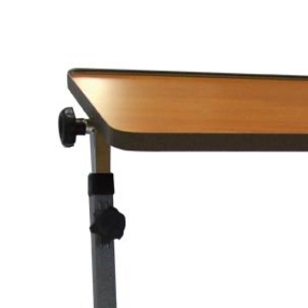 Hospital Tables - Intermed Bed Tray Serving Table With Wheels And Reclining Top