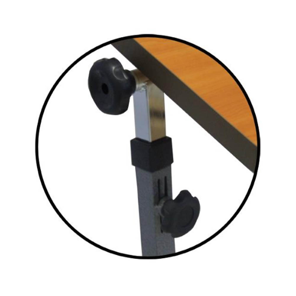 Hospital Tables - Intermed Bed Tray Serving Table With Wheels And Reclining Top