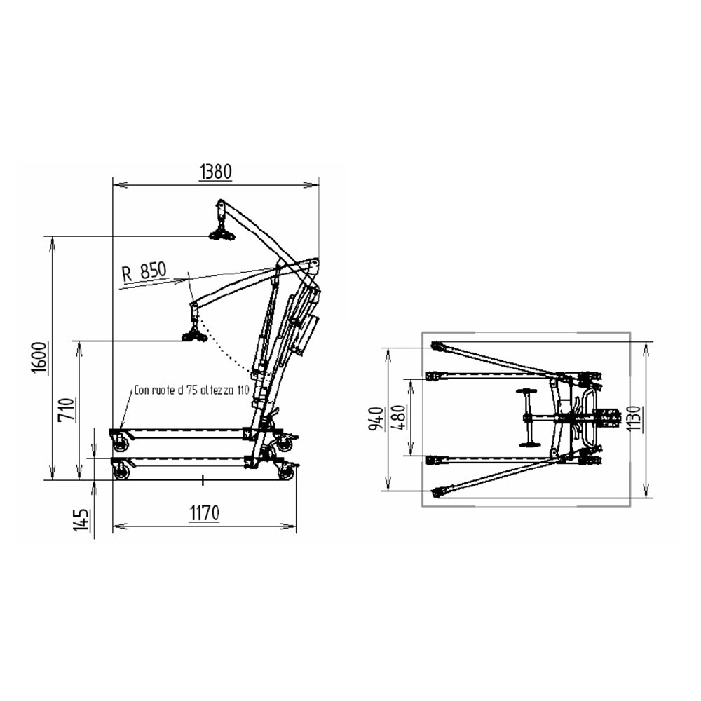 Lifters and verticalizers - Intermed Hydraulic Patient Lift Sa-160m 150kg + Harness