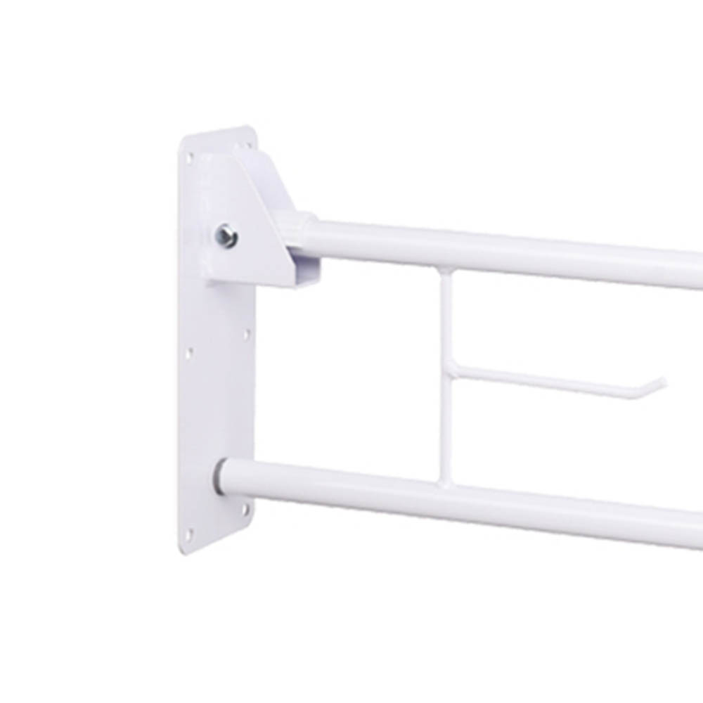 Grab bars for bathroom - Intermed Folding Bathroom Grab Bars In Painted Steel