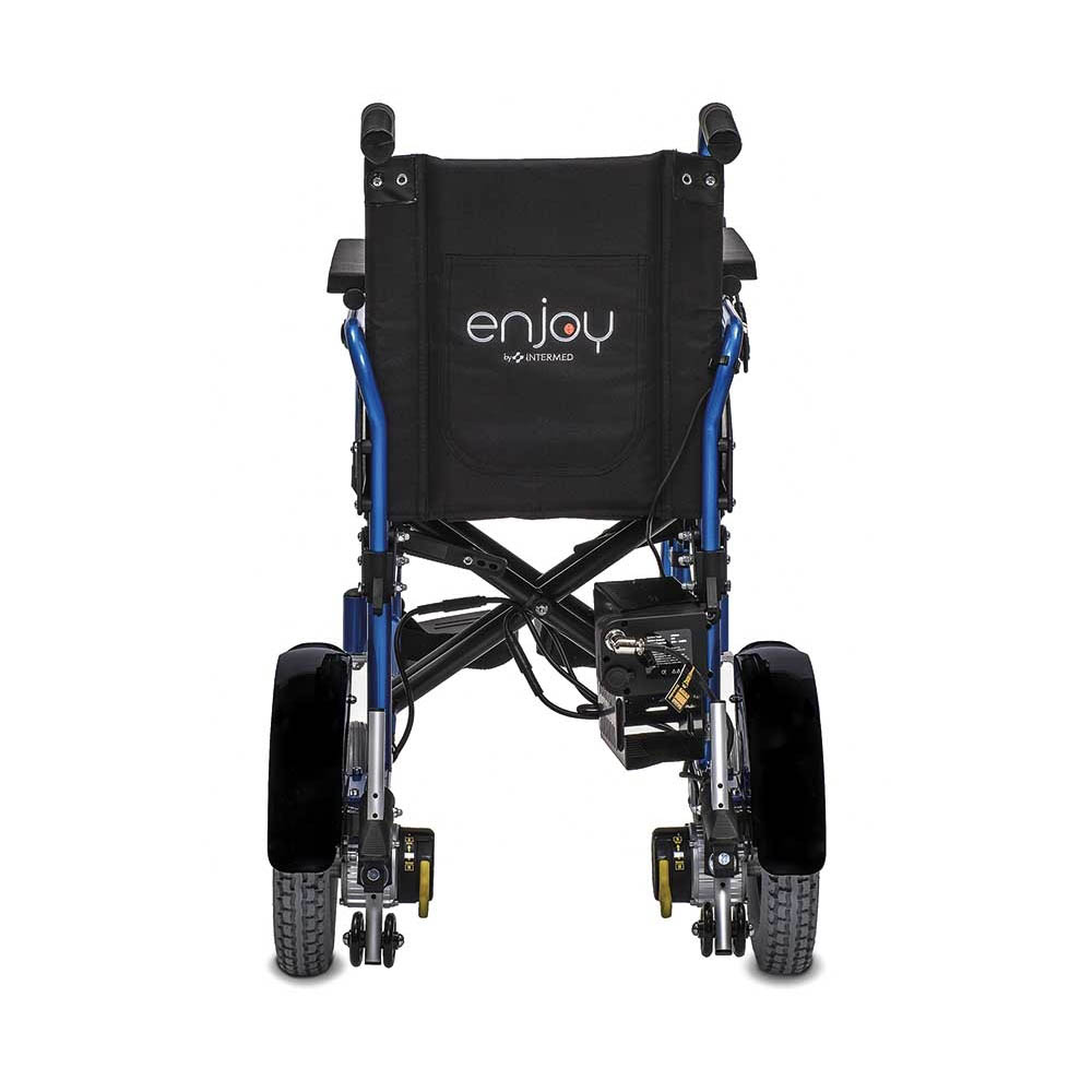 Wheelchairs for the disabled - Intermed Enjoy Folding Electric Wheelchair For Disabled People, Orange