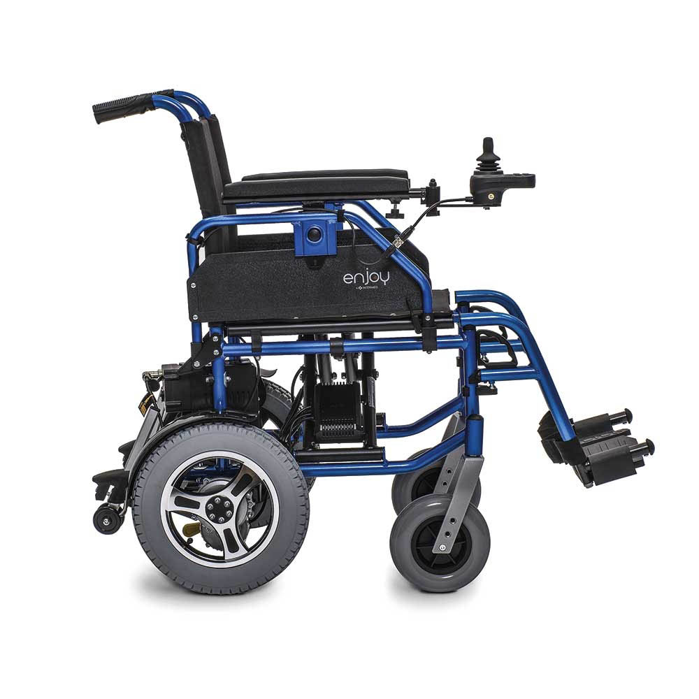 Wheelchairs for the disabled - Intermed Enjoy Folding Electric Wheelchair For Disabled People, Orange