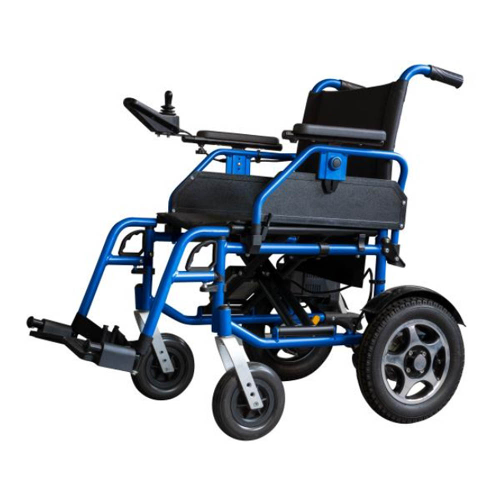 Wheelchairs for the disabled - Intermed Enjoy Folding Electric Wheelchair For The Disabled, Blue