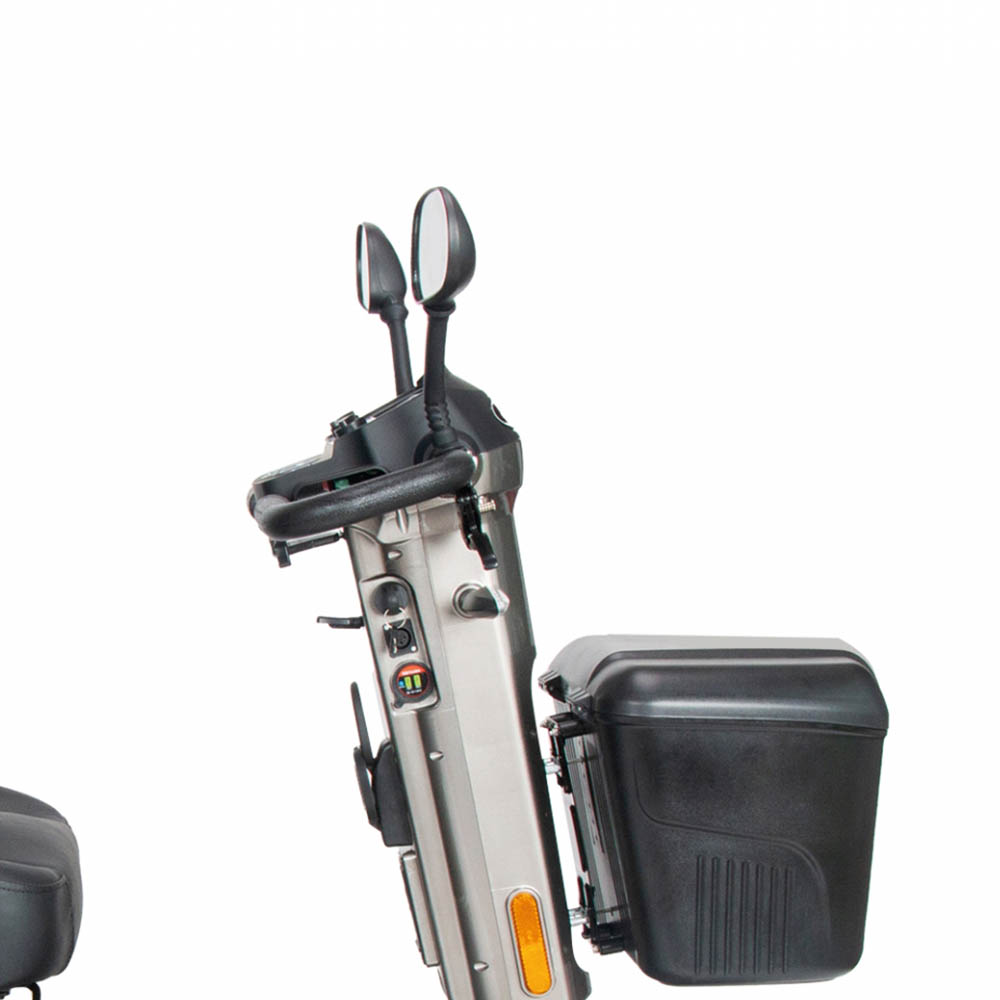 Scooters for the disabled - Intermed Ares 4-wheel Electric Scooter For The Disabled And Elderly, Grey, With Front Basket