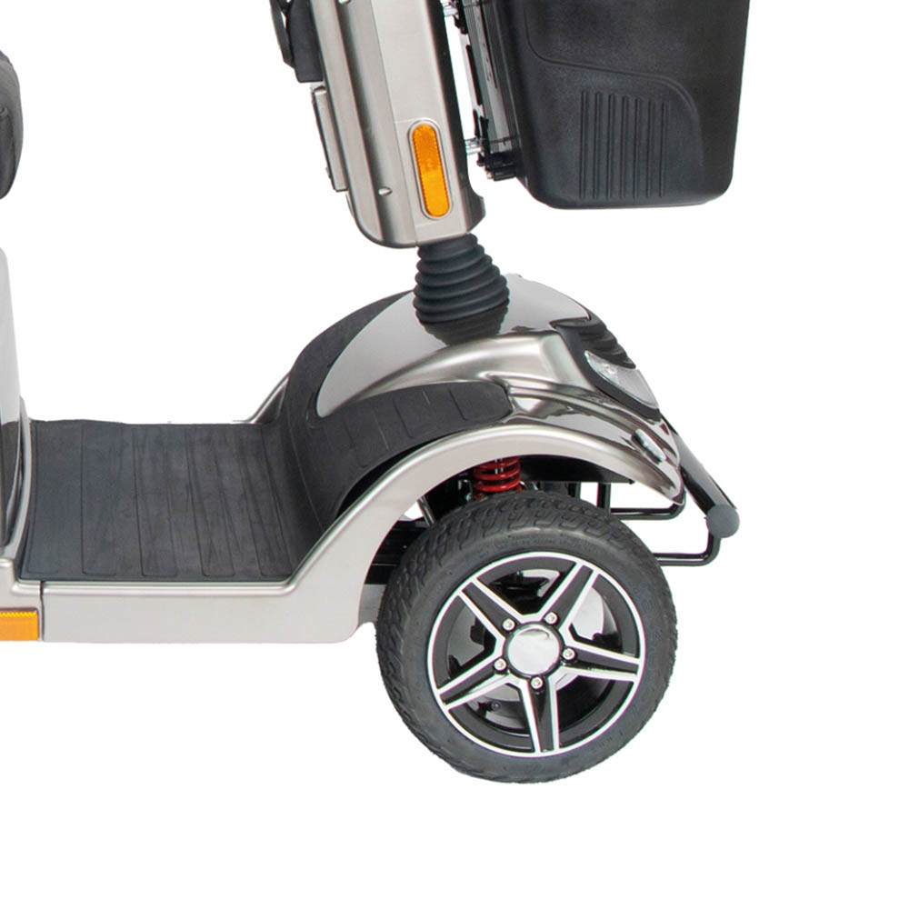 Scooters for the disabled - Intermed Ares 4-wheel Electric Scooter For The Disabled And Elderly, Grey, With Front Basket