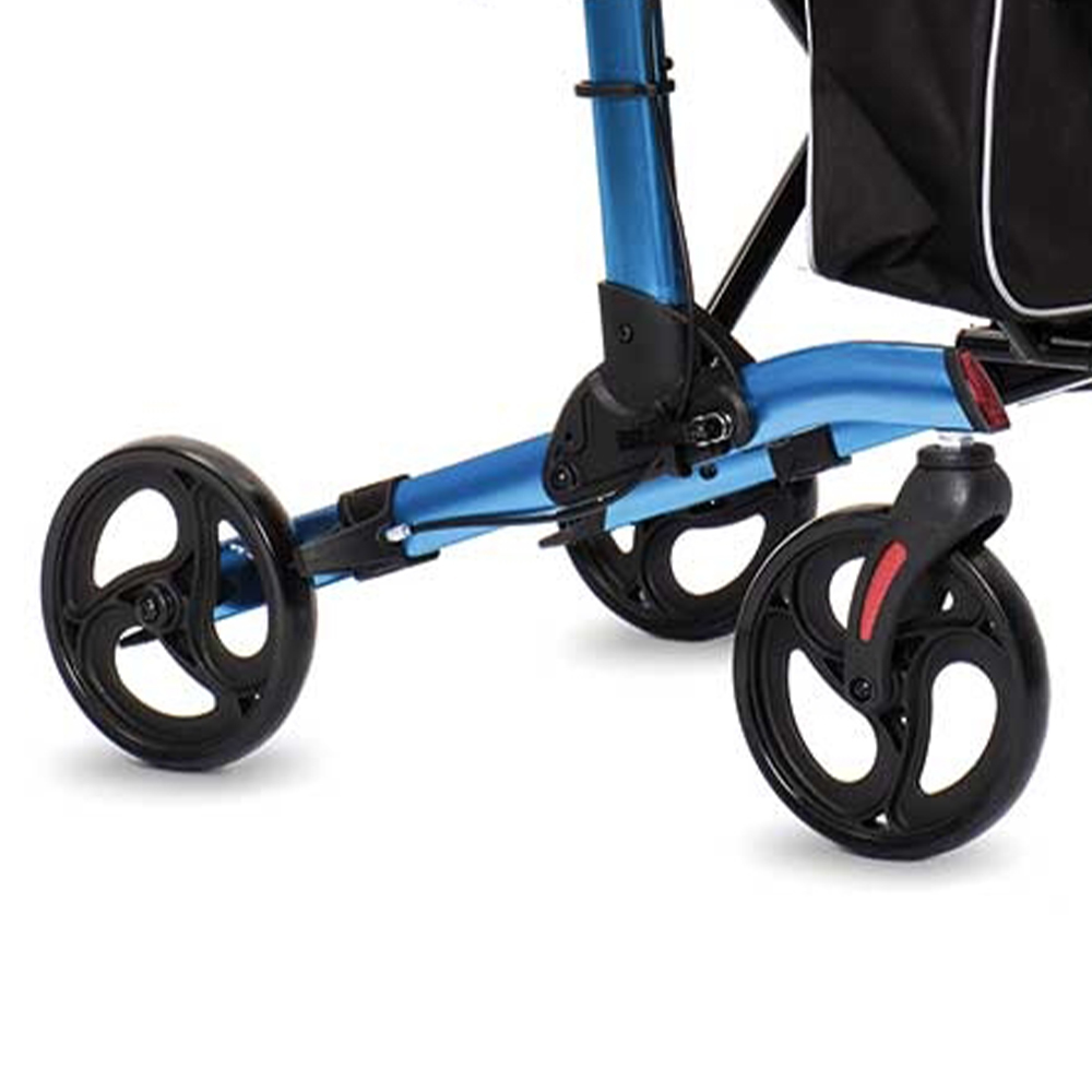 Rollator Walkers - Intermed Sparta Folding Rollator Walker With Seat, Basket And Brakes