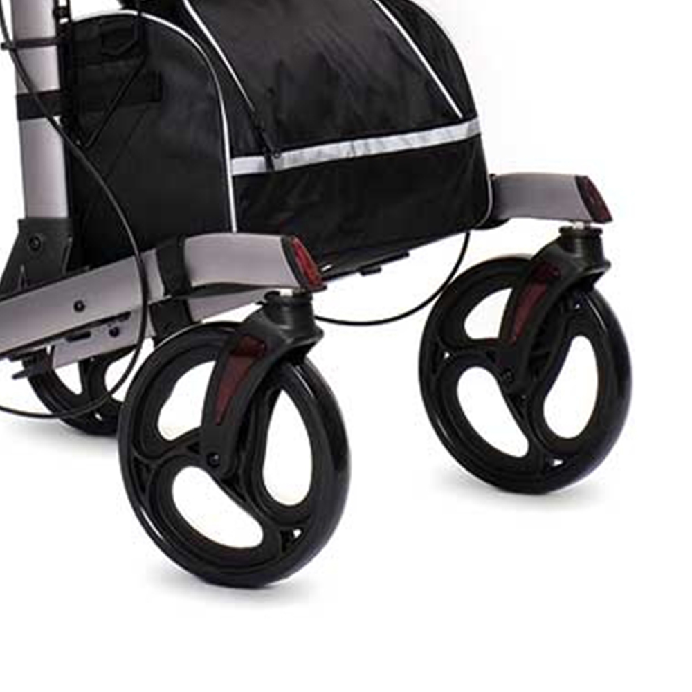 Rollator Walkers - Intermed Folding Rollator Walker With Brakes And Seat