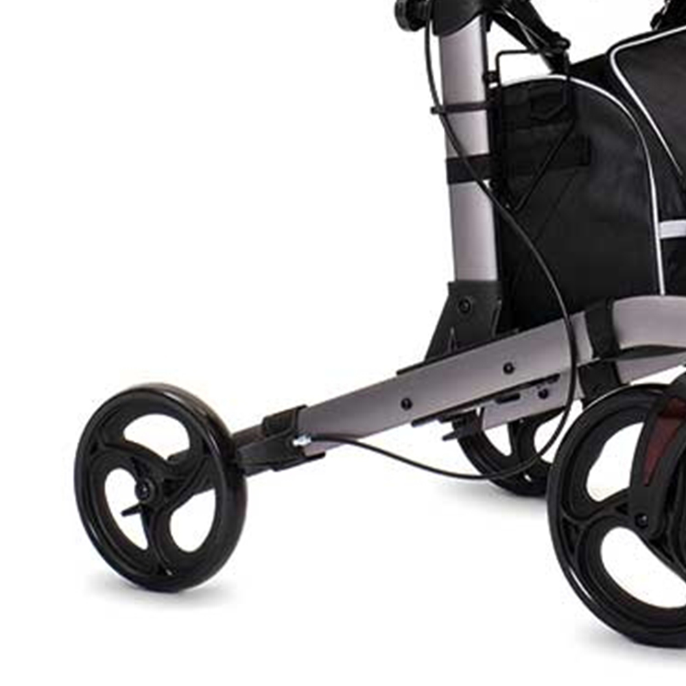Rollator Walkers - Intermed Folding Rollator Walker With Brakes And Seat