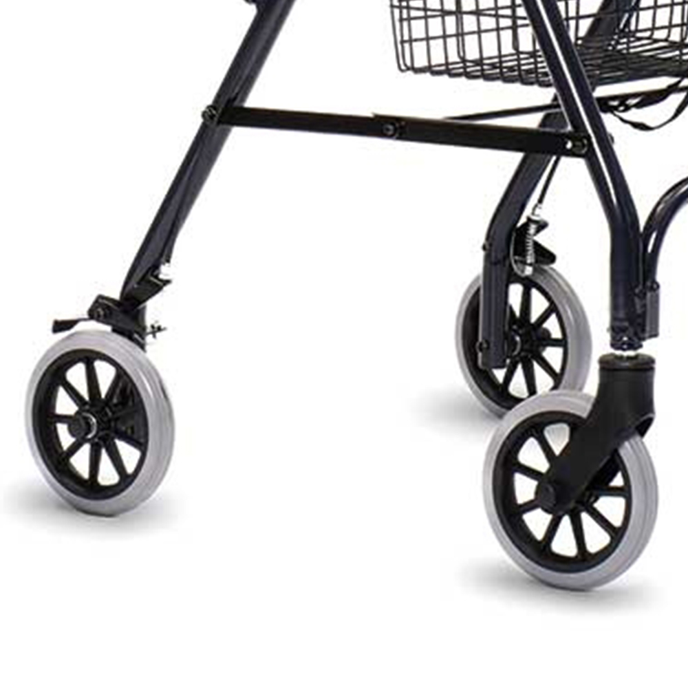 Rollator Walkers - Intermed Montreal Folding Rollator Walker For Seniors With Brakes