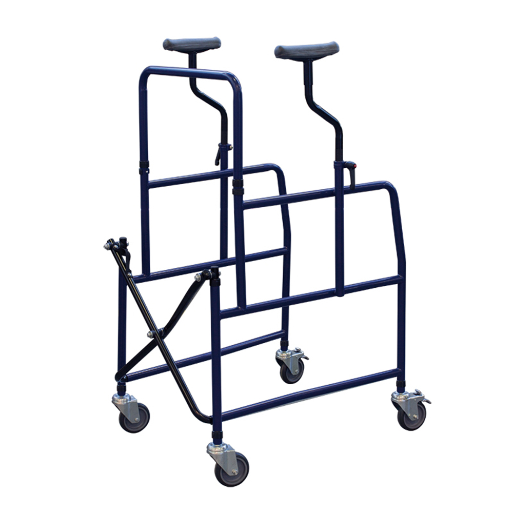 Rollator Walkers - Intermed Ad-64 Folding Rollator Walker For The Elderly With 4 Wheels