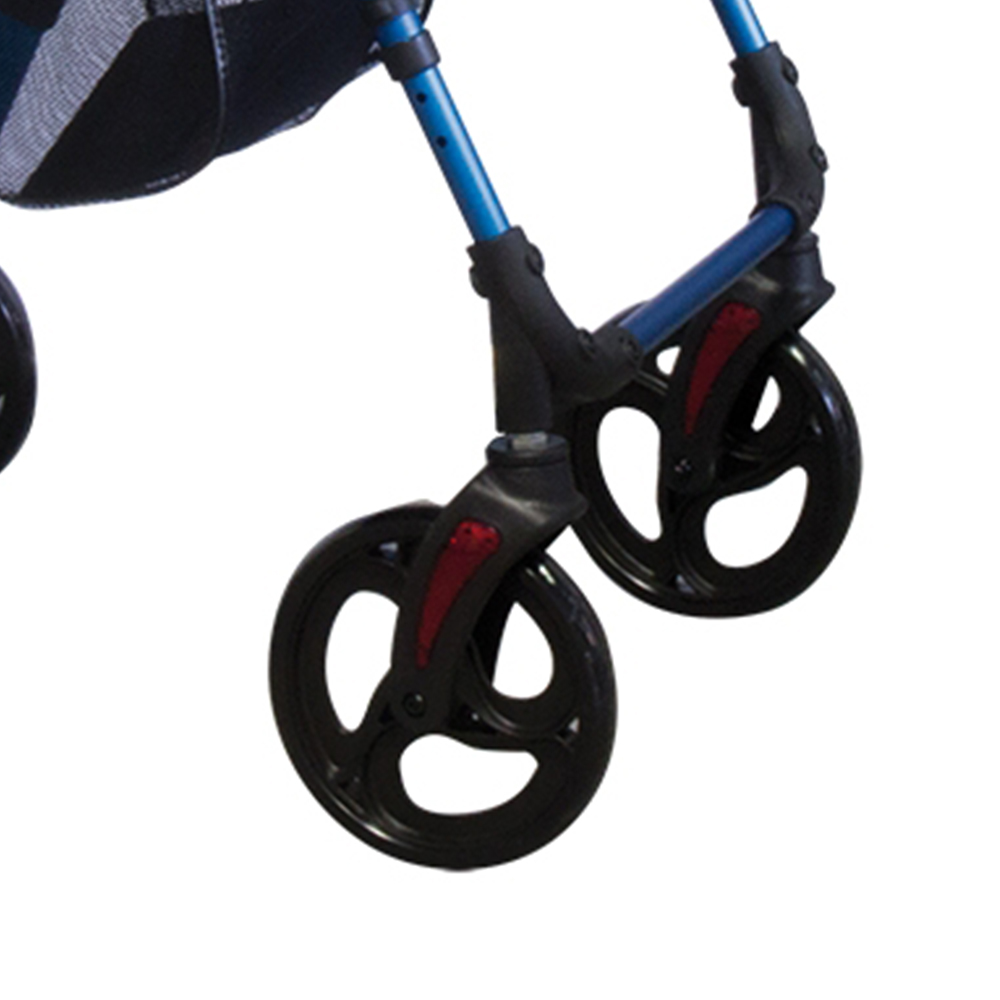 Rollator Walkers - Intermed Vienna Folding Rollator Walker With 4 Wheels, Brakes, And Height-adjustable Seat