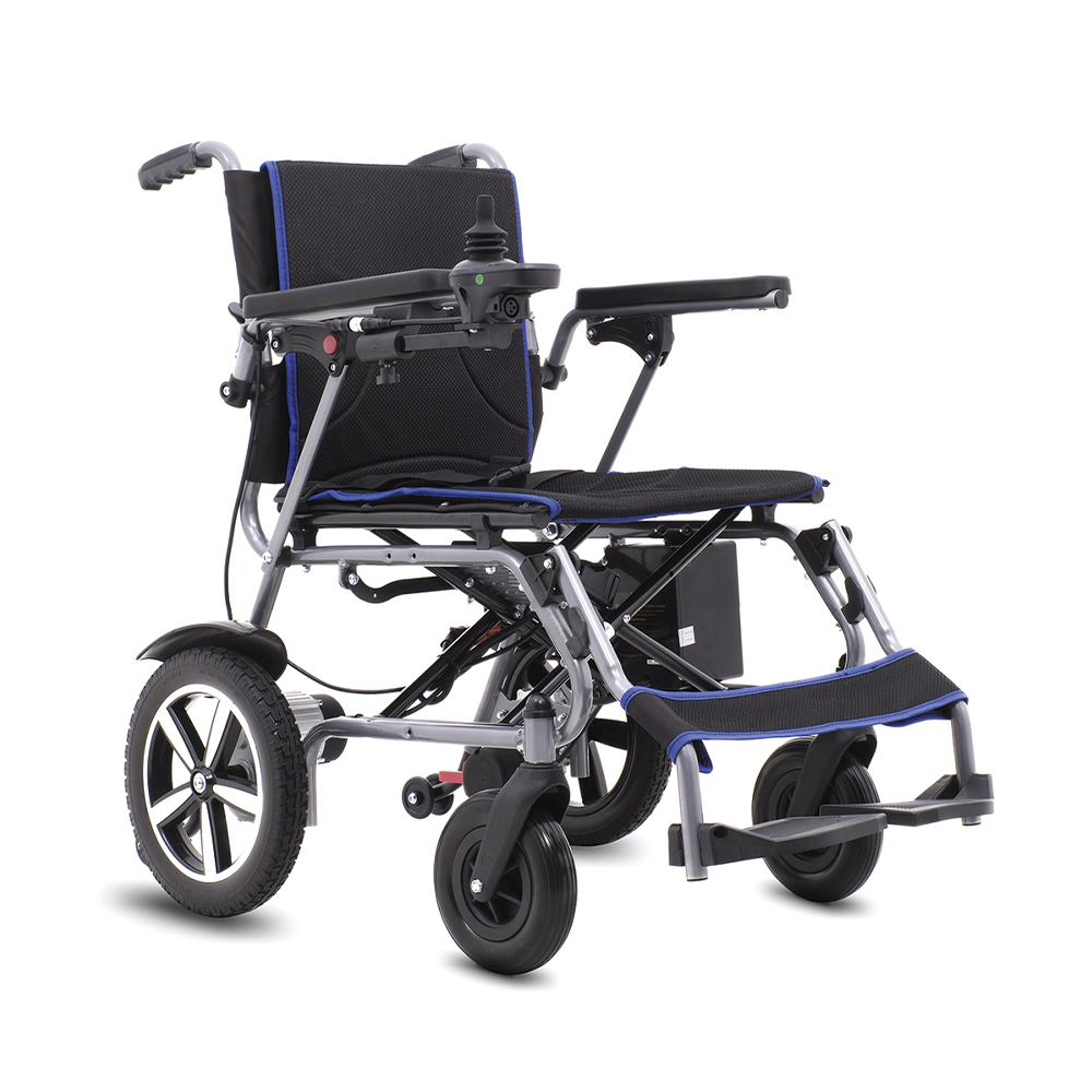Wheelchairs for the disabled - Intermed Simple Electric Wheelchair For Disabled People With Folding Backrest