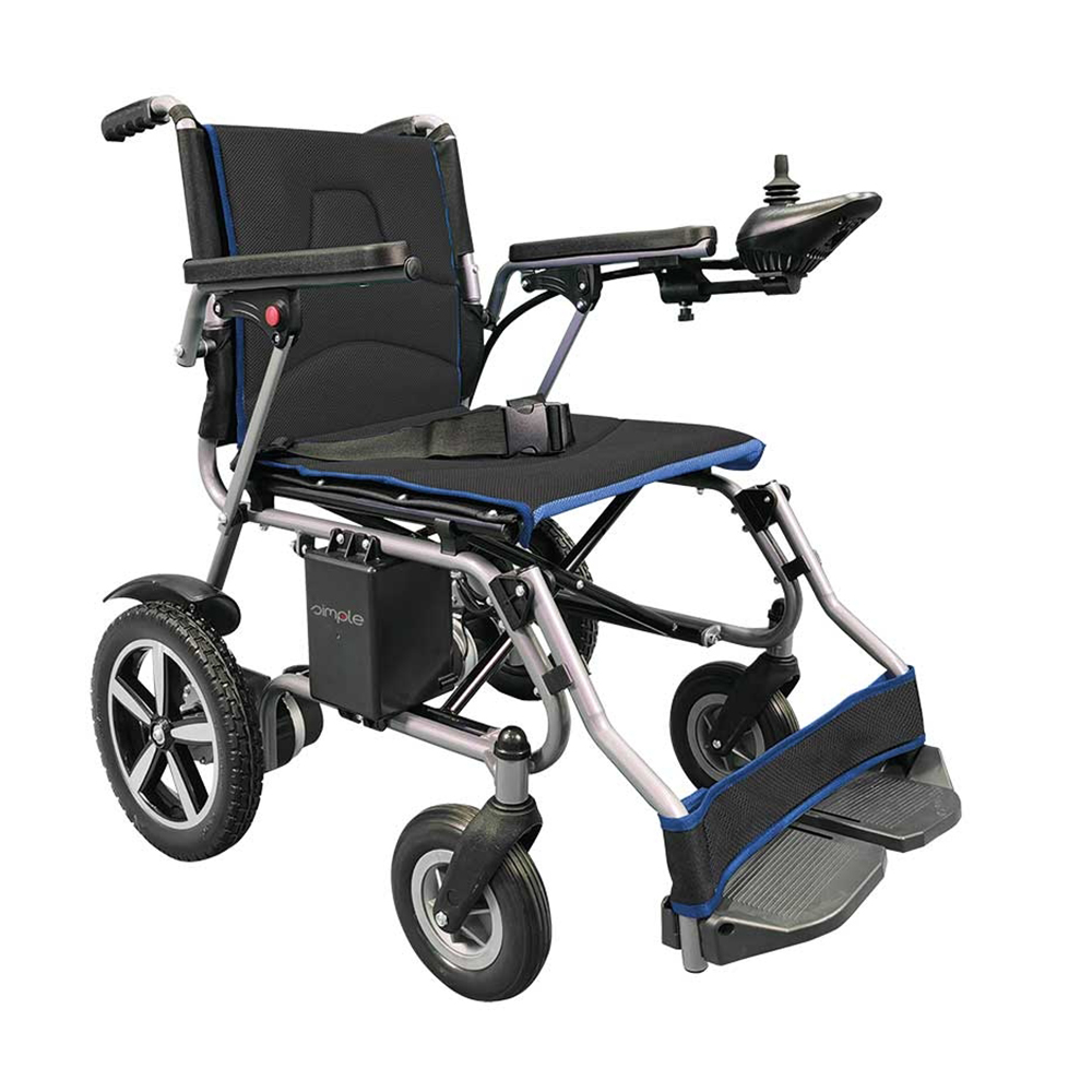 Wheelchairs for the disabled - Intermed Simple Electric Wheelchair For Disabled People With Folding Backrest