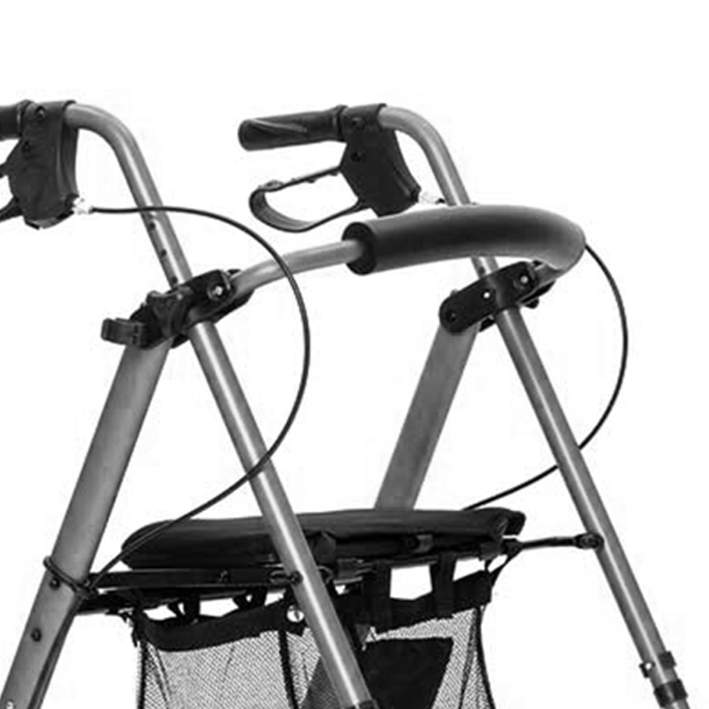 Deambulatori Rollator - Intermed Deambulatore Rollator Pieghevole Vienna 4 Ruote Freni E Sedile Regolabile In Altezza