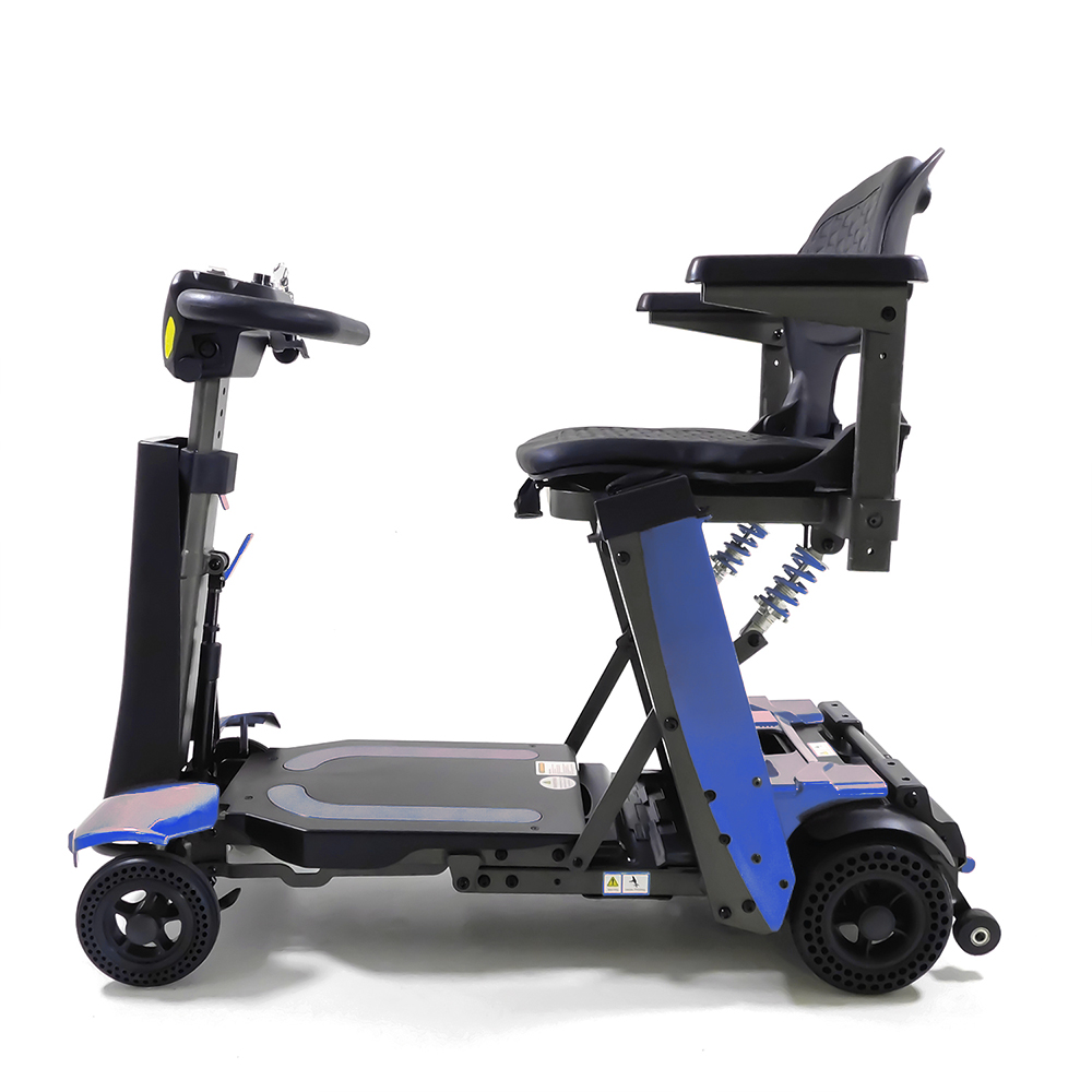 Scooters for the disabled - Intermed Smarty Folding Electric Scooter For The Elderly, 4 Wheels, Blue